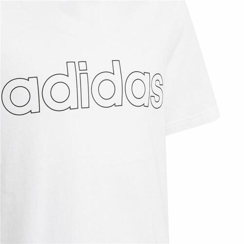 Børne Kortærmet T-shirt Adidas Essentials Hvid 15-16 år