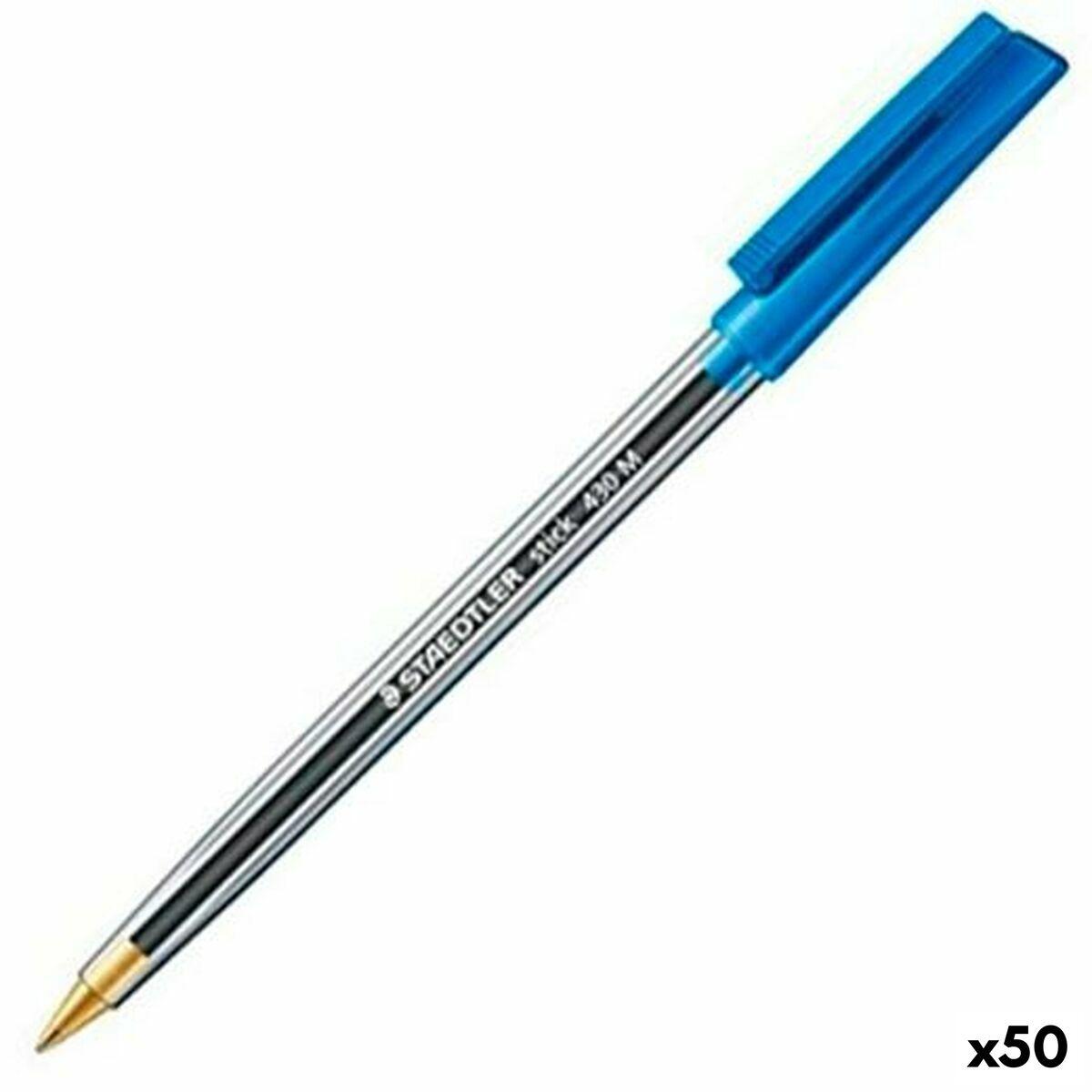 Kuglepen Staedtler Stick 430 Blå (50 enheder)