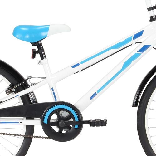 Børnecykel 24 tommer blå og hvid