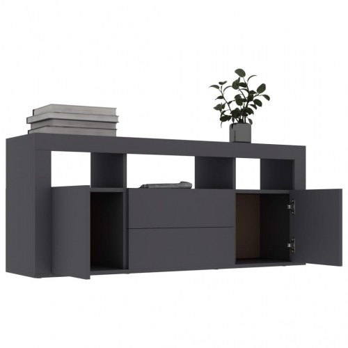 Tv-bord 120x30x50 cm konstrueret træ grå