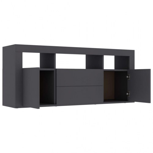 Tv-bord 120x30x50 cm konstrueret træ grå