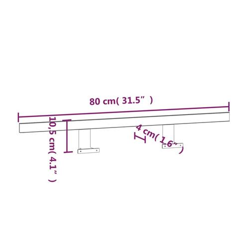 LED-spejllampe 80 cm 13 W 6000K koldt hvidt lys