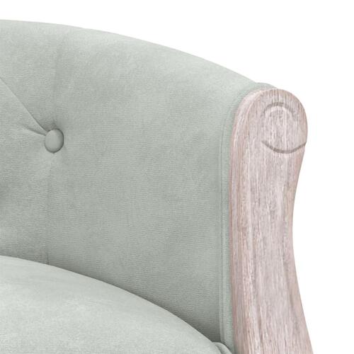 Bænk 98x56x69 cm velour mørkegrå