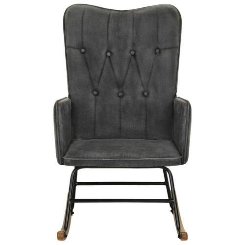 Gyngestol vintagelærred sort