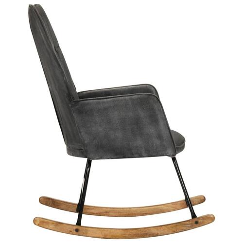 Gyngestol vintagelærred sort