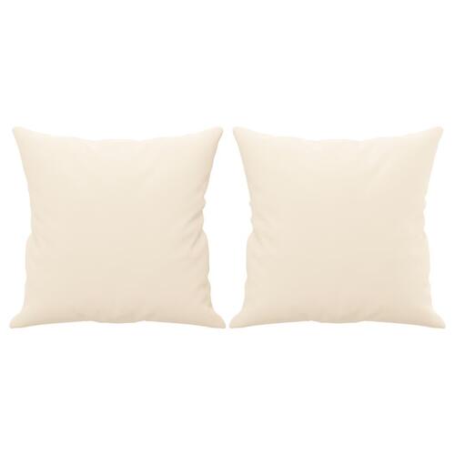 Pyntepuder 2 stk. 40x40 cm velour brun