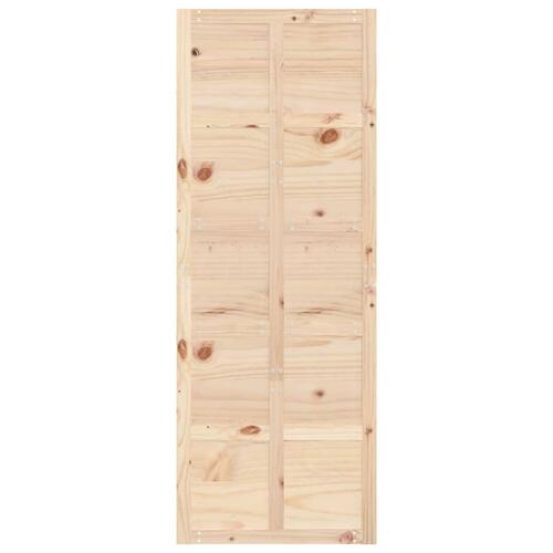 Skydedør 80x1,8x214 cm massivt fyrretræ