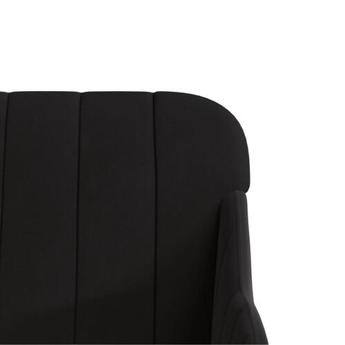 Lænestol 63x76x80 cm velour sort