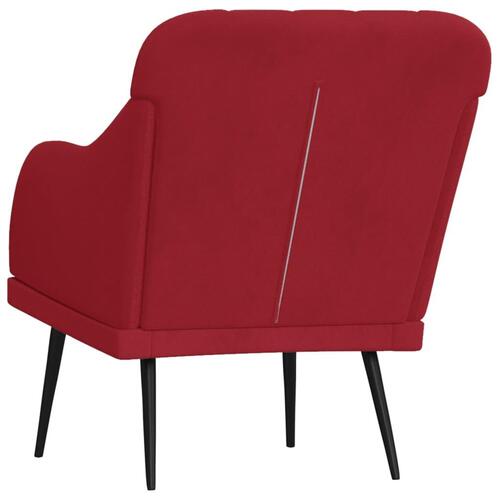 Lænestol 63x76x80 cm velour Vinrød