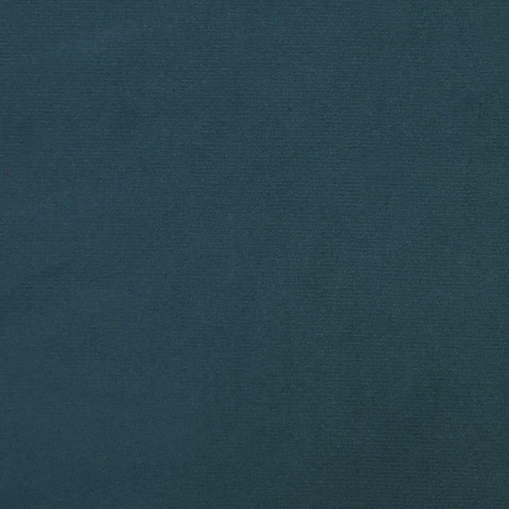 Bænk 110x76x80 cm velour blå