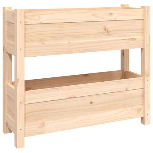 Plantekasse 77x25x66 cm massivt fyrretræ