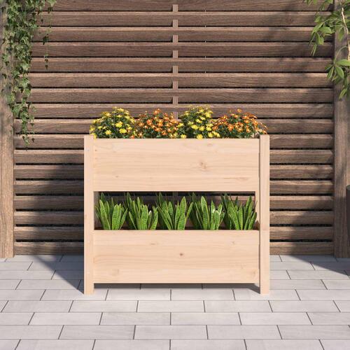 Plantekasse 77x25x66 cm massivt fyrretræ
