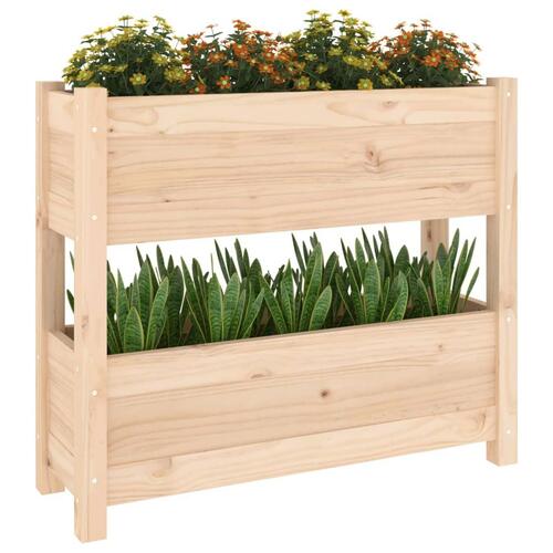 Plantekasse 77x25x66 cm massivt fyrretræ