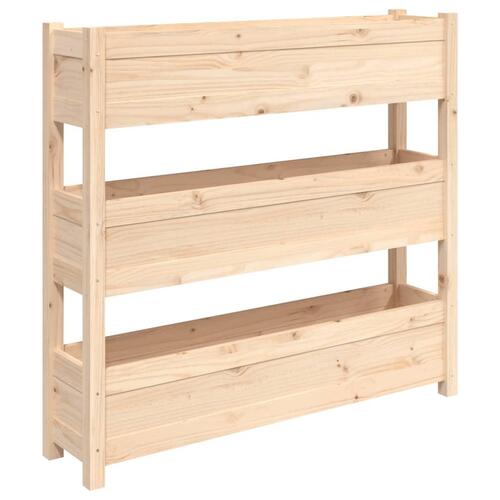 Plantekasse 112x25x104,5 cm massivt fyrretræ