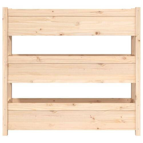 Plantekasse 112x25x104,5 cm massivt fyrretræ