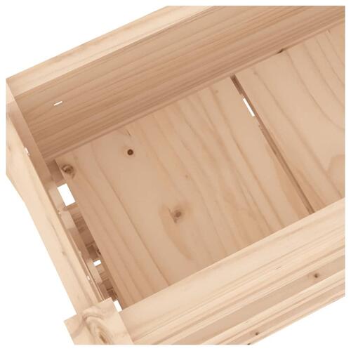 Plantekasse 112x25x104,5 cm massivt fyrretræ