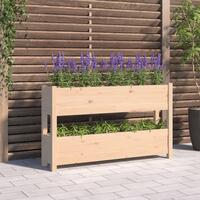 Plantekasse 112x25x66 cm massivt fyrretræ