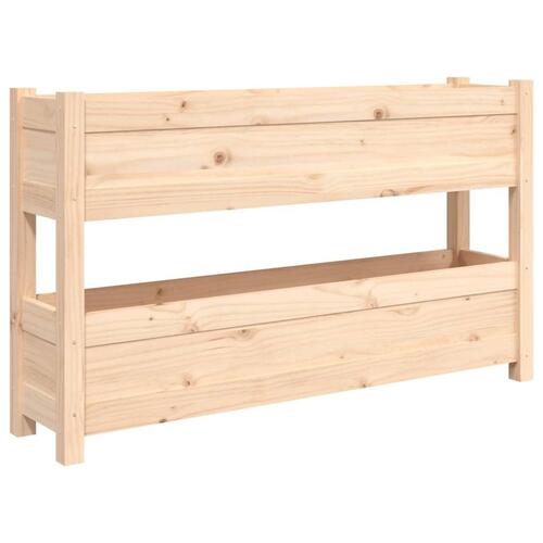 Plantekasse 112x25x66 cm massivt fyrretræ