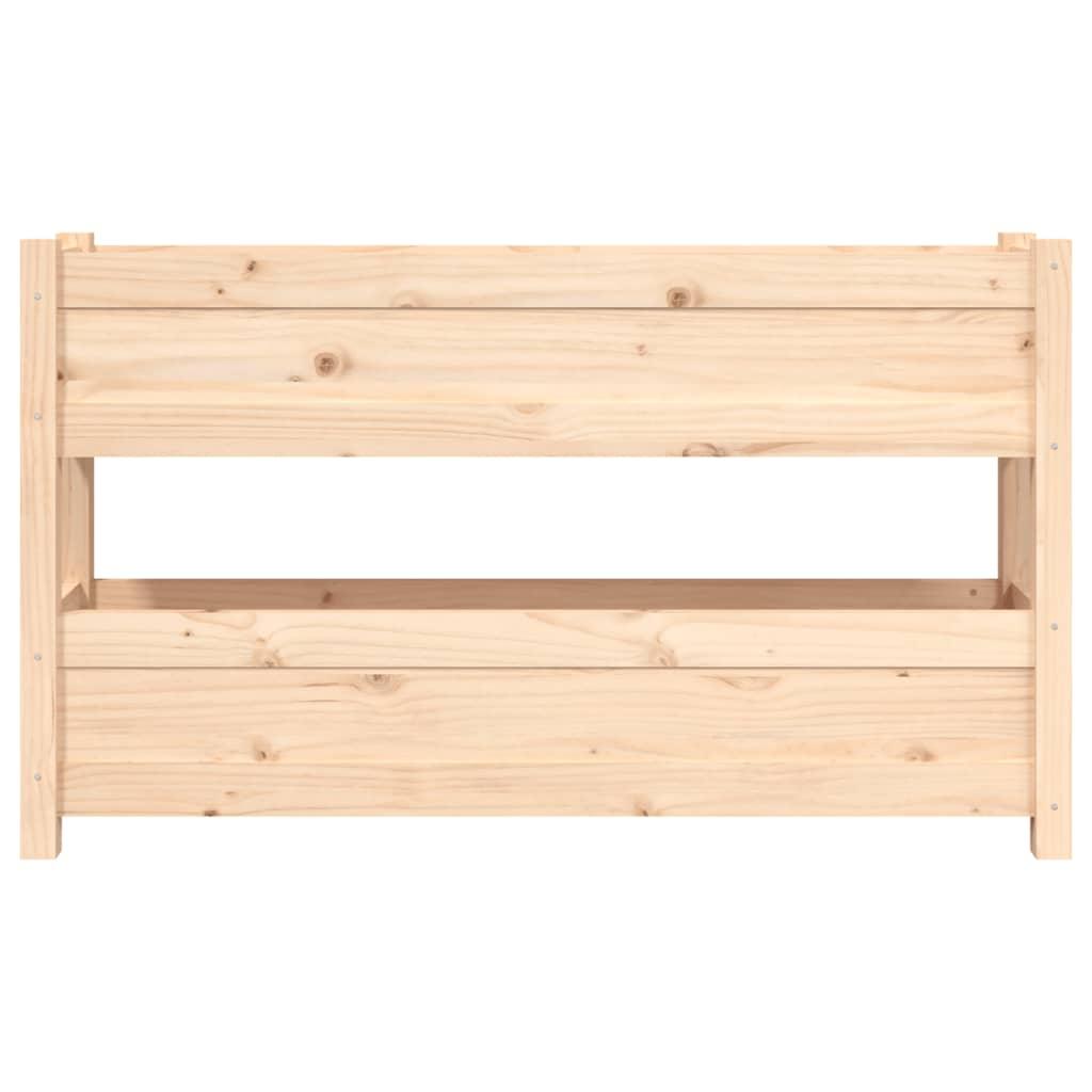 Plantekasse 112x25x66 cm massivt fyrretræ