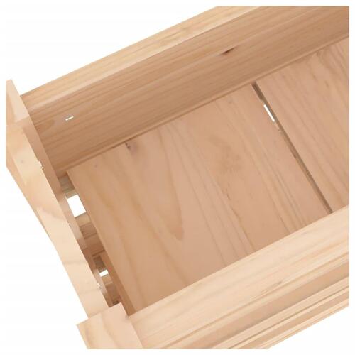 Plantekasse 77x25x104,5 cm massivt fyrretræ