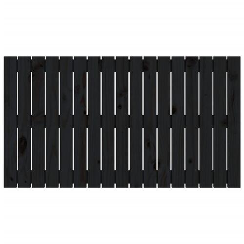 Sengegavl 108x3x60 cm massivt fyrretræ sort