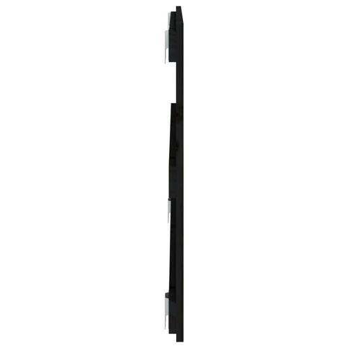 Sengegavl 108x3x60 cm massivt fyrretræ sort