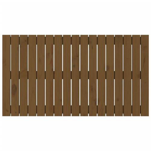 Sengegavl 108x3x60 cm massivt fyrretræ gyldenbrun