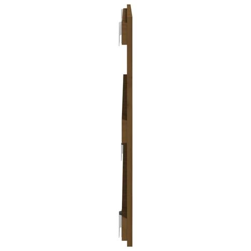Sengegavl 108x3x60 cm massivt fyrretræ gyldenbrun