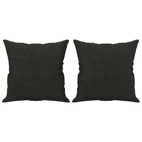 Pyntepuder 2 stk. 40x40 cm stof sort