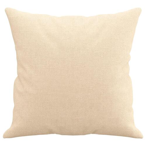 Pyntepuder 2 stk. 40x40 cm stof cremefarvet