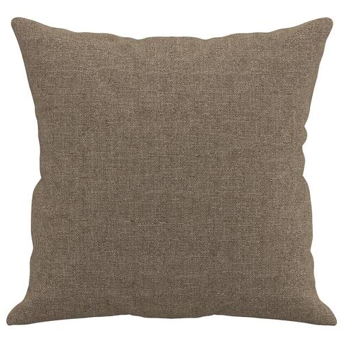 Pyntepuder 2 stk. 40x40 cm stof gråbrun