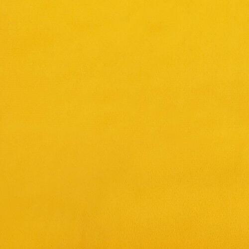 Pyntepuder 2 stk. 40x40 cm velour gul