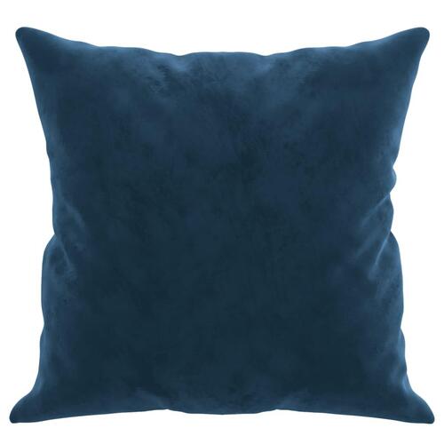 Pyntepuder 2 stk. 40x40 cm velour blå