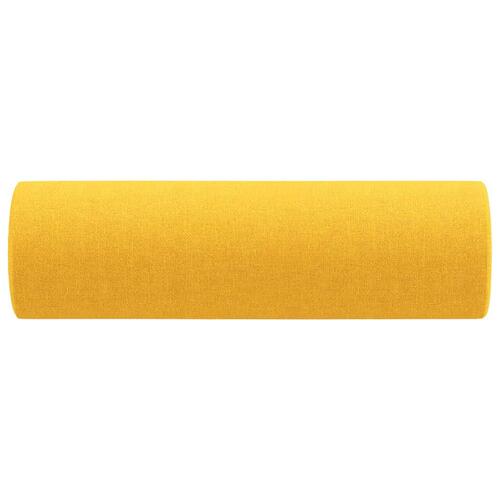 Pyntepuder 2 stk. Ø15x50 cm stof lysegul