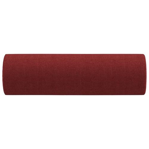 Pyntepuder 2 stk. Ø15x50 cm stof vinrød