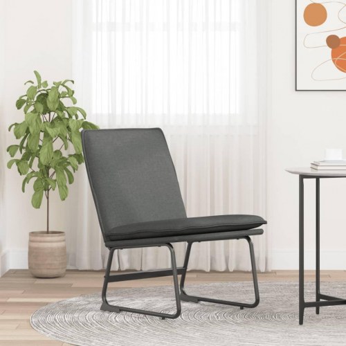 Loungestol 52x75x76 cm stof mørkegrå