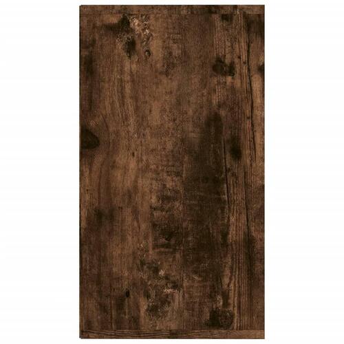 Skobænk 103x30x54,5 cm konstrueret træ røget egetræsfarve