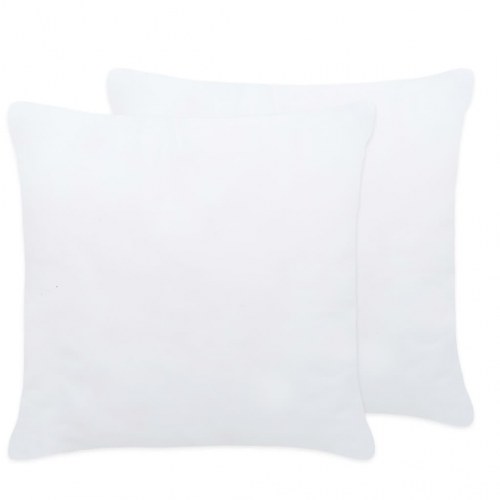 Inderpuder 4 stk. 40x40 cm hvid