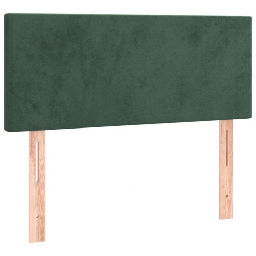 Kontinentalseng med madras 80×200 cm - fløjl, mørkegrøn
