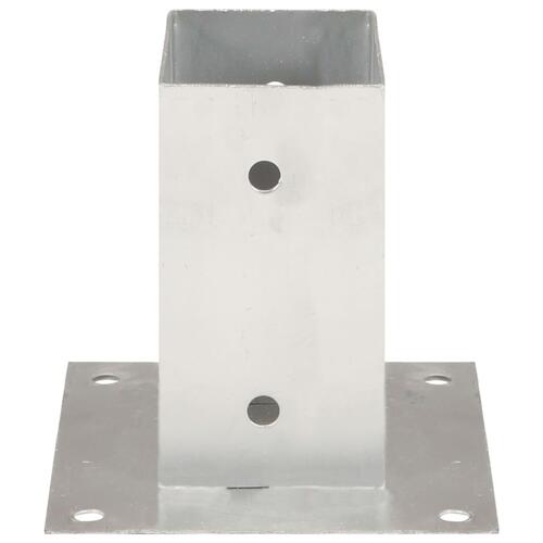 Stolpefod 4 stk. 71 mm galvaniseret metal