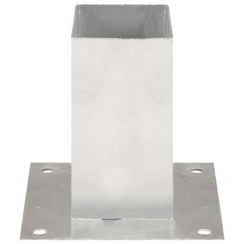 Stolpefod 4 stk. 71 mm galvaniseret metal
