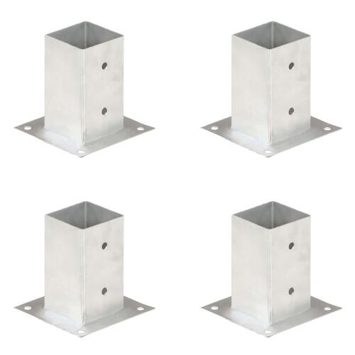 Stolpefod 4 stk. 81 mm galvaniseret metal