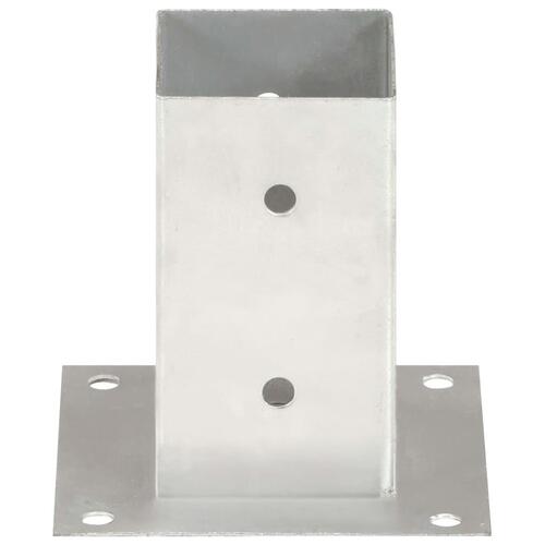 Stolpefod 4 stk. 81 mm galvaniseret metal