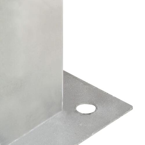 Stolpefod 4 stk. 81 mm galvaniseret metal