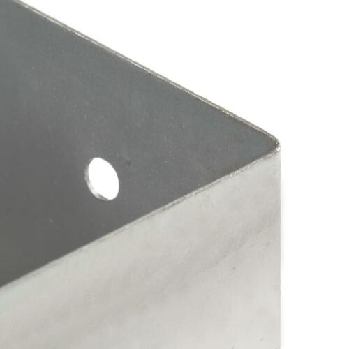 Stolpefod 4 stk. 81 mm galvaniseret metal