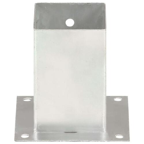 Stolpefod 4 stk. 91 mm galvaniseret metal