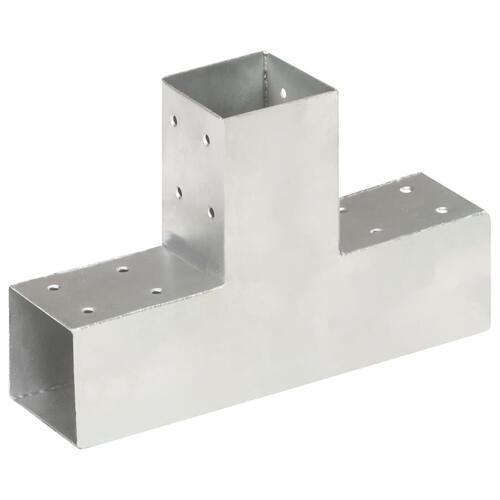 Stolpebeslag T-form 71x71 mm galvaniseret metal