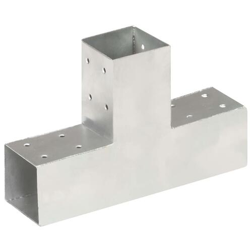 Stolpebeslag T-form 4 stk. 71x71 mm galvaniseret metal