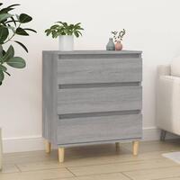 Skænk 60x35x70 cm konstrueret træ grå sonoma-eg