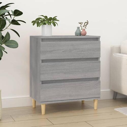 Skænk 60x35x70 cm konstrueret træ grå sonoma-eg